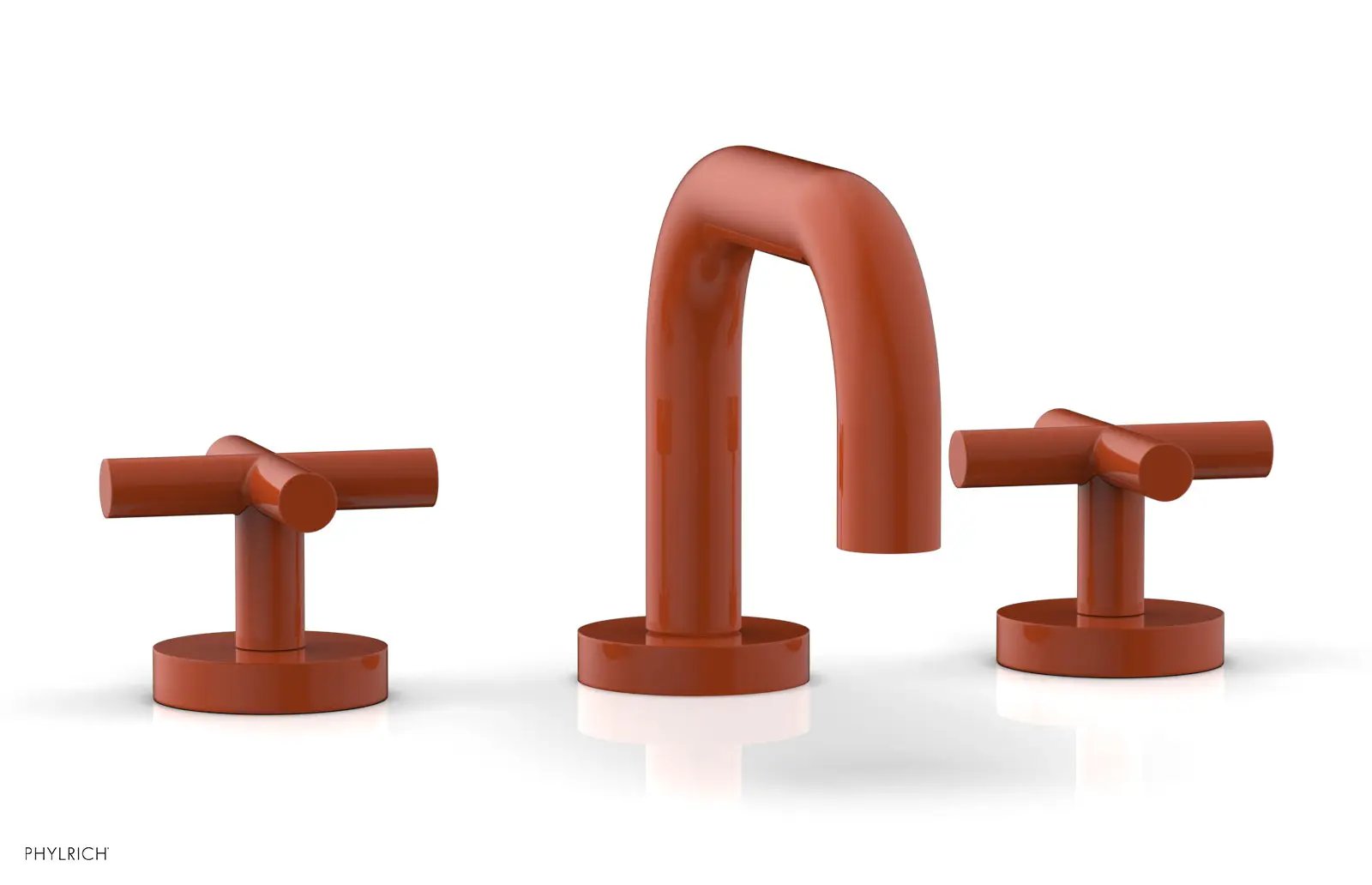 Phylrich TRANSITION Widespread Faucet - Low Spout, Cross Handles by Phylrich