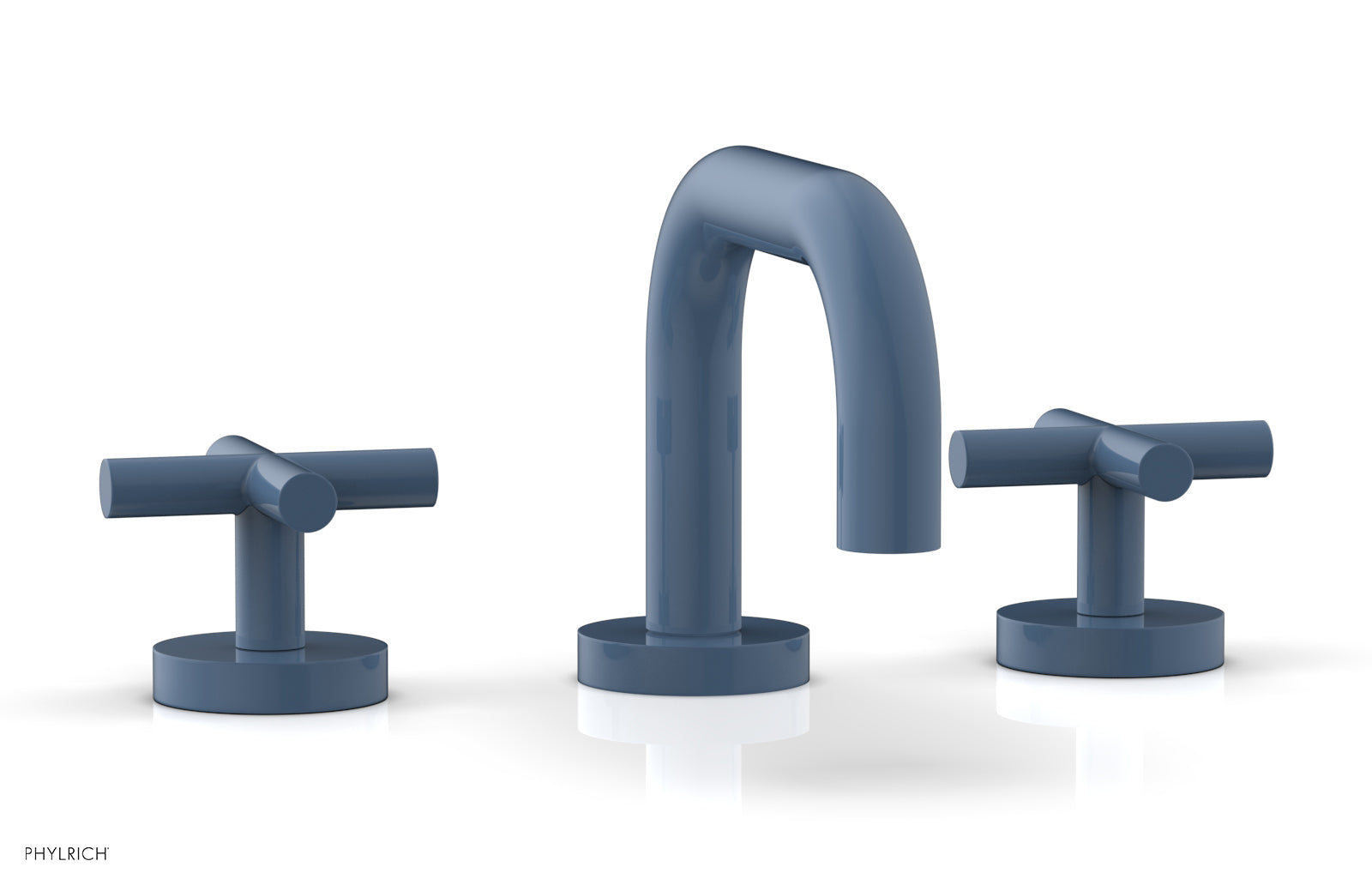Phylrich TRANSITION Widespread Faucet - Low Spout, Cross Handles by Phylrich