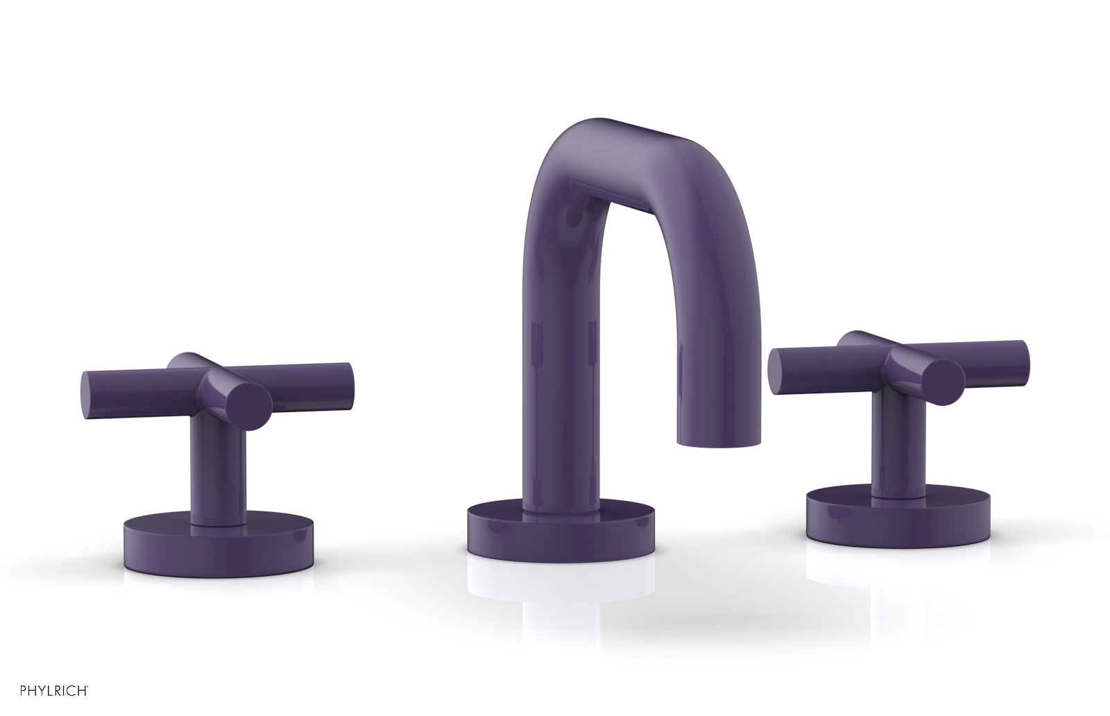 Phylrich TRANSITION Widespread Faucet - Low Spout, Cross Handles by Phylrich