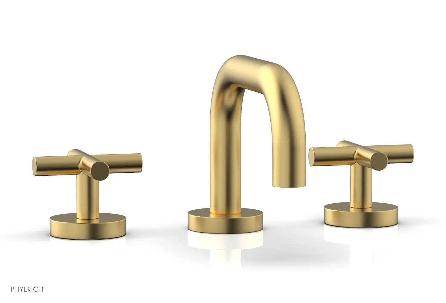 Phylrich TRANSITION Widespread Faucet - Low Spout, Cross Handles by Phylrich