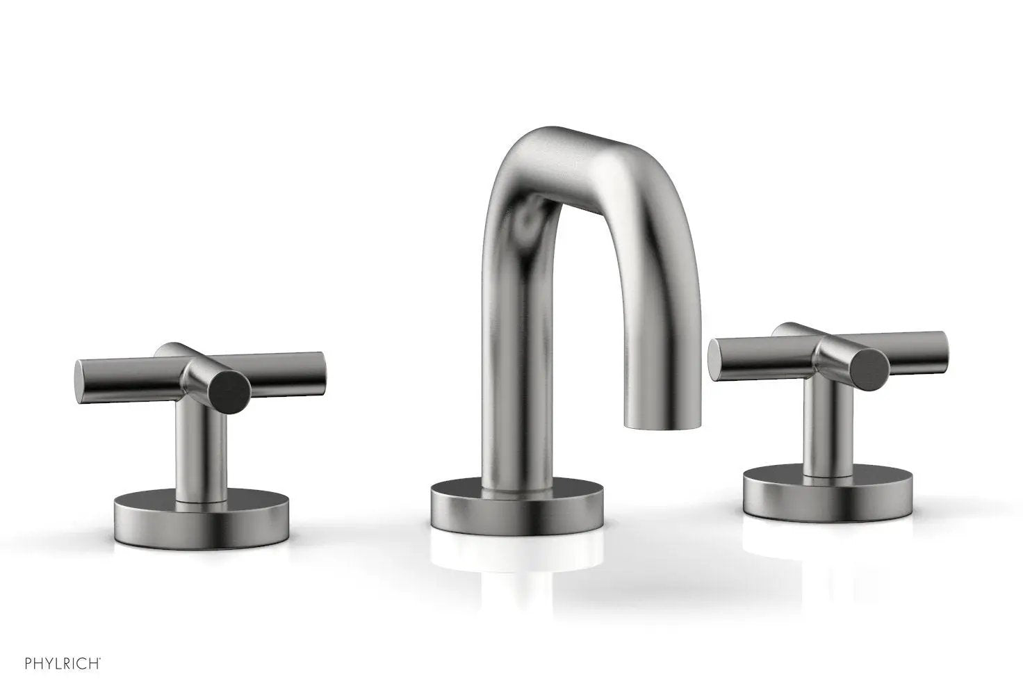 Phylrich TRANSITION Widespread Faucet - Low Spout, Cross Handles by Phylrich