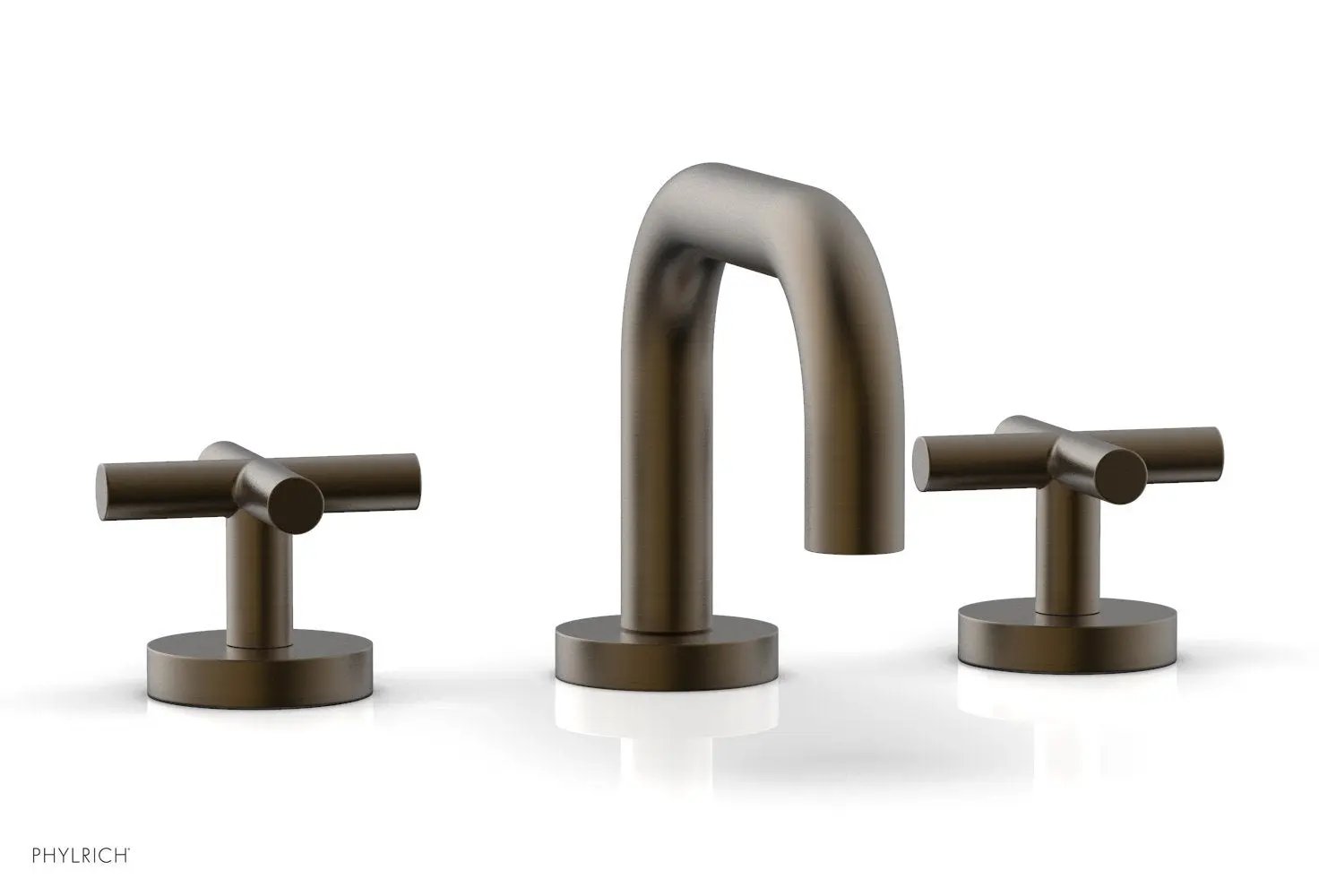 Phylrich TRANSITION Widespread Faucet - Low Spout, Cross Handles by Phylrich