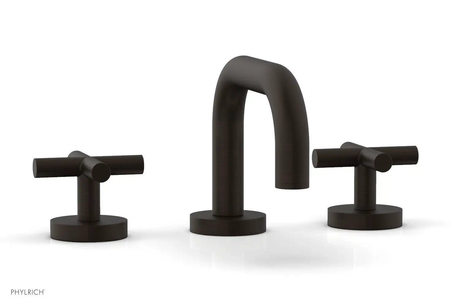 Phylrich TRANSITION Widespread Faucet - Low Spout, Cross Handles by Phylrich