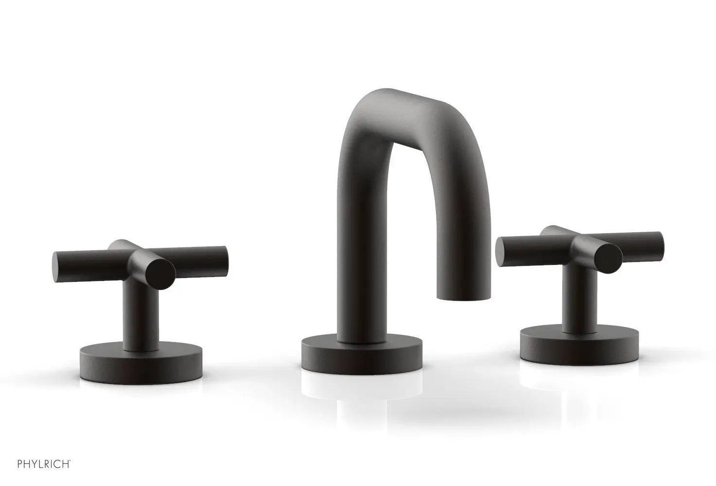 Phylrich TRANSITION Widespread Faucet - Low Spout, Cross Handles by Phylrich