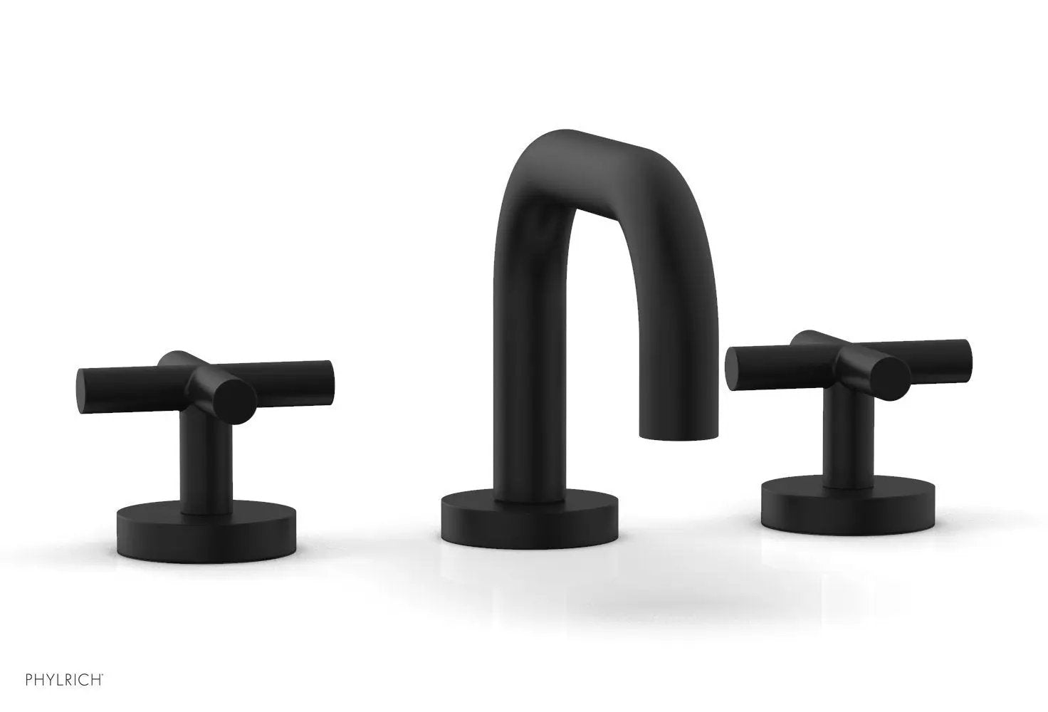 Phylrich TRANSITION Widespread Faucet - Low Spout, Cross Handles by Phylrich