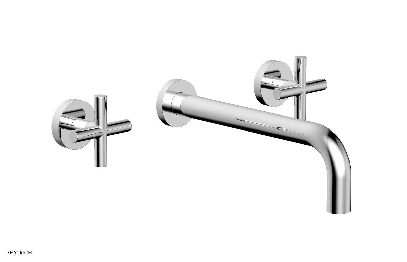 polished chrome lavatory set