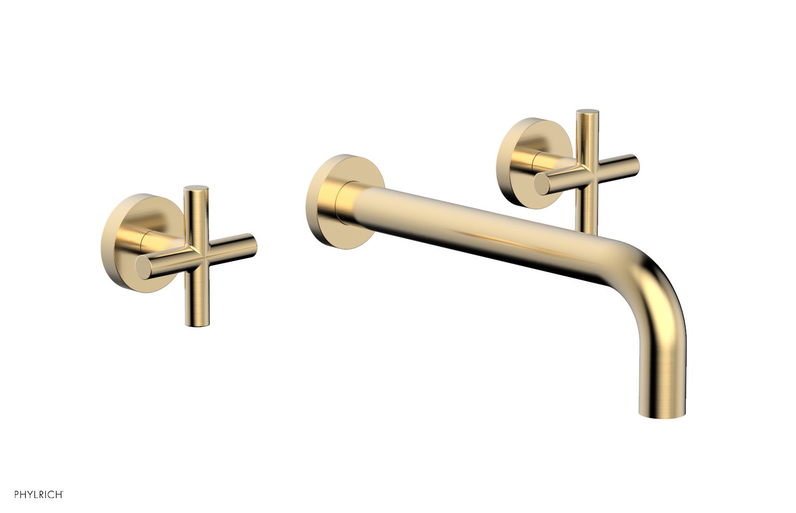 Phylrich TRANSITION Wall Lavatory Set 10" Spout - Cross Handles by Phylrich