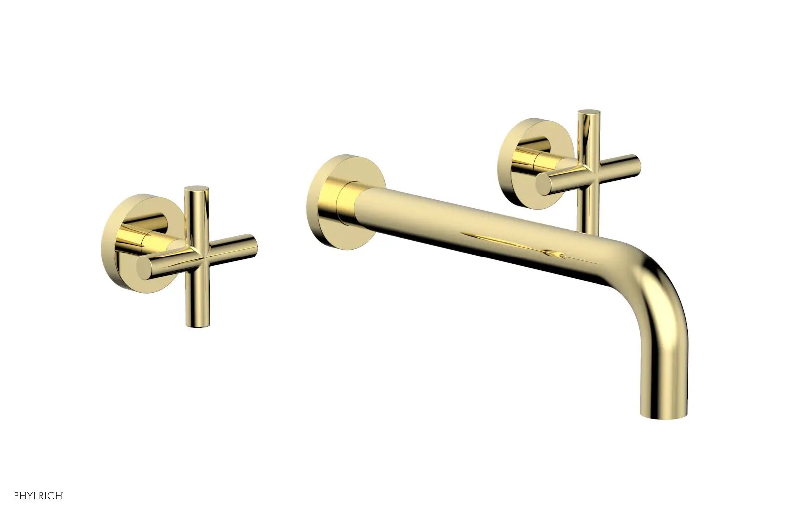 Phylrich TRANSITION Wall Tub Set 10" Spout - Cross Handles by Phylrich