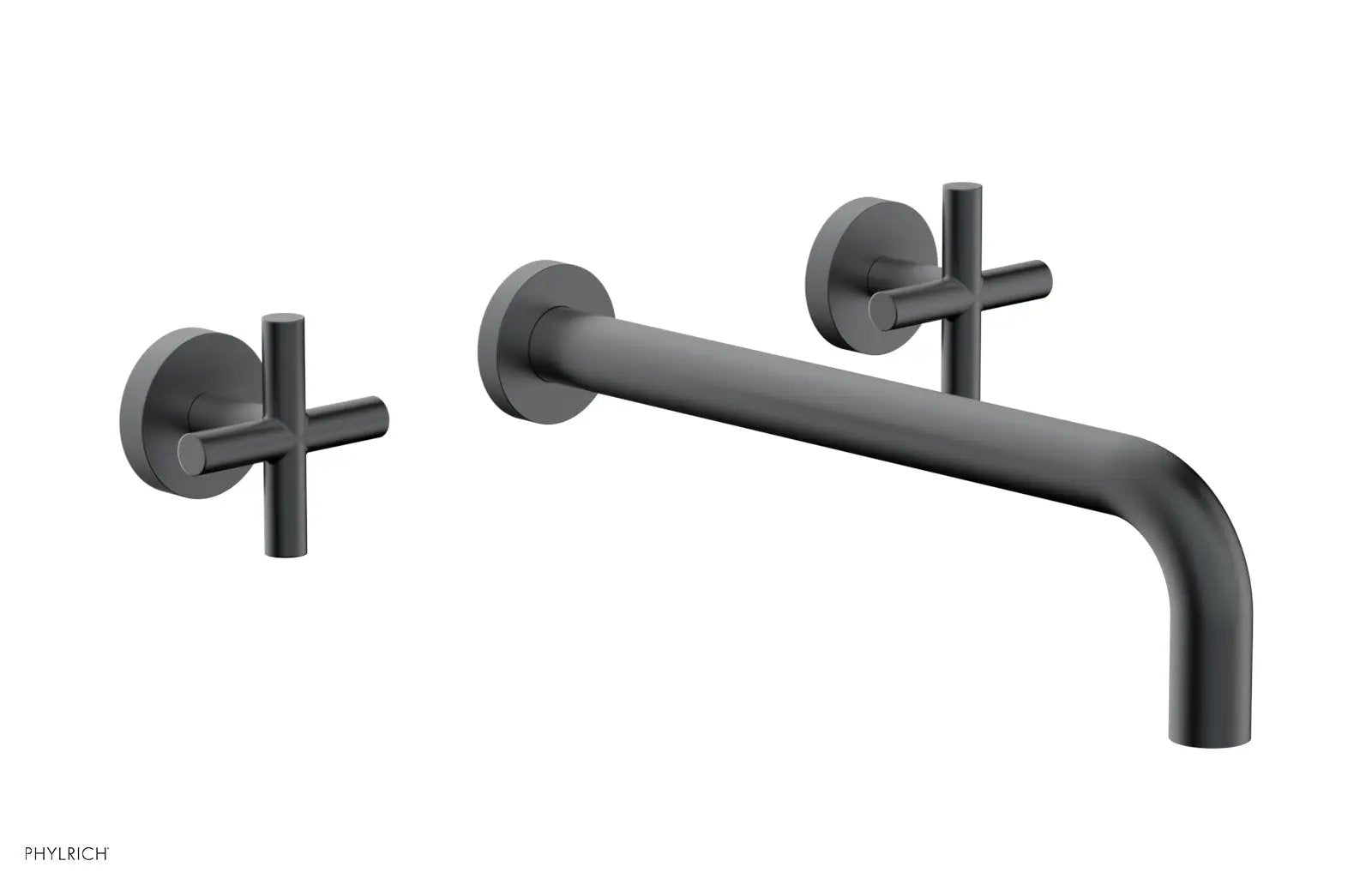 Phylrich TRANSITION Wall Lavatory Set 12" Spout - Cross Handles by Phylrich