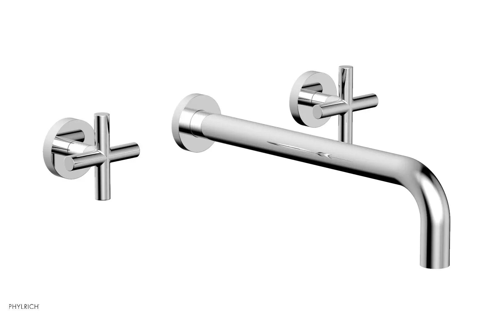 polished chrome lavatory set