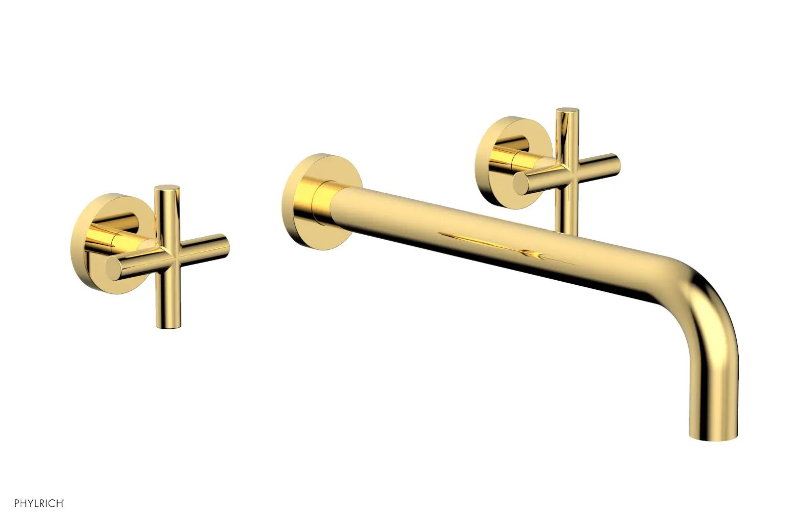 Phylrich TRANSITION Wall Tub Set 12" Spout - Cross Handles by Phylrich
