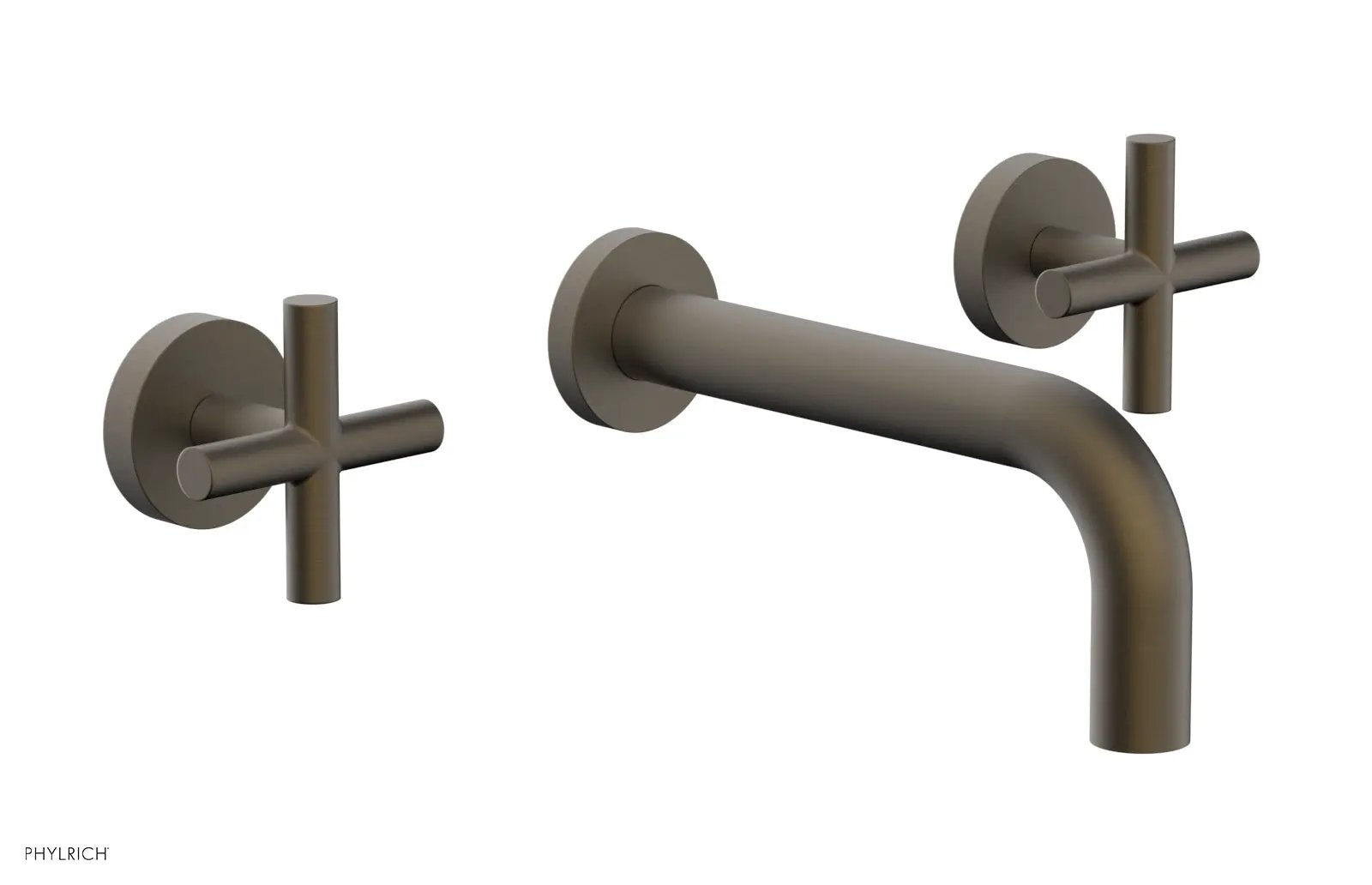 Phylrich TRANSITION Wall Lavatory Set 7 1/2" Spout - Cross Handles by Phylrich
