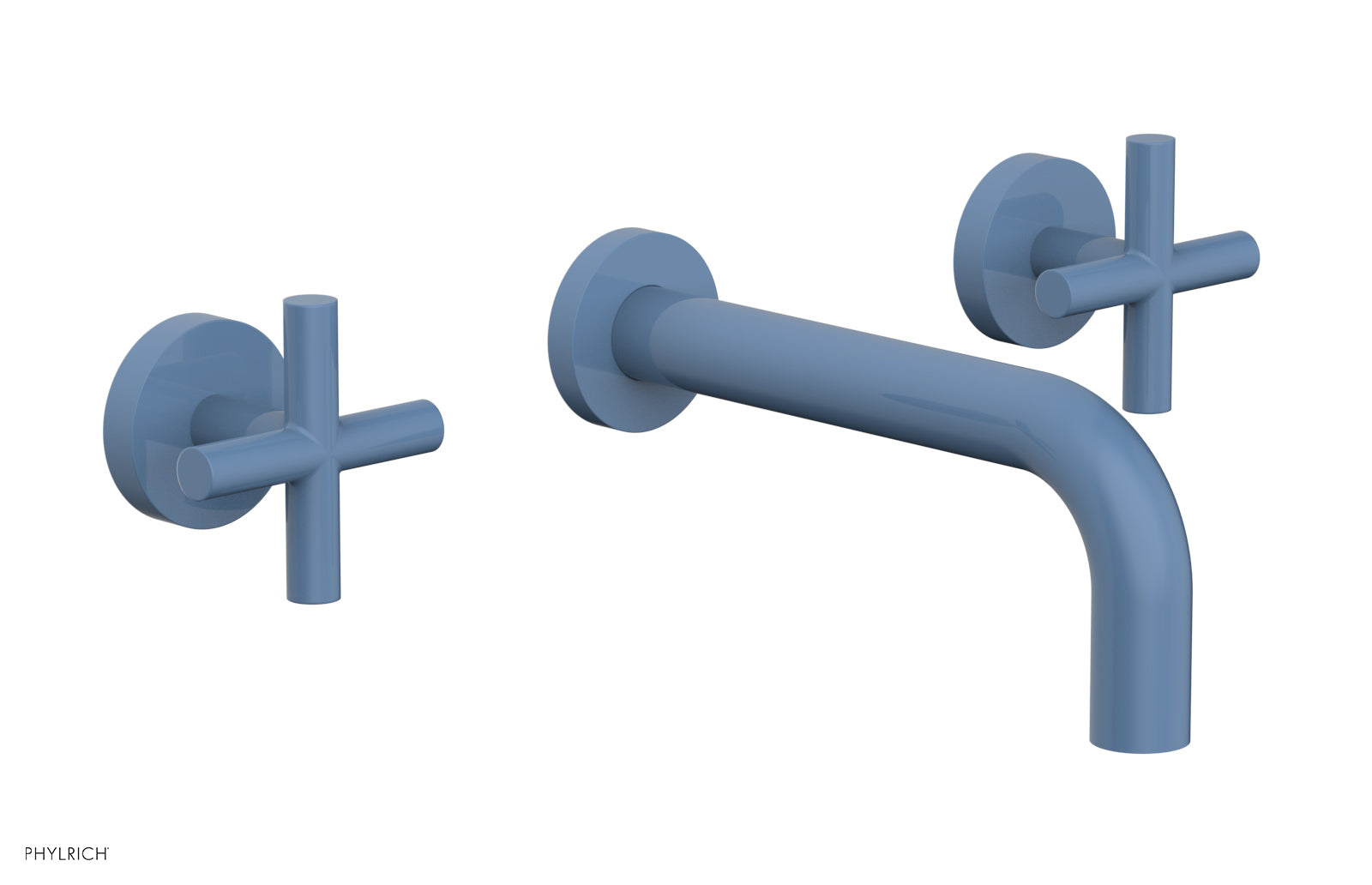 Phylrich TRANSITION Wall Lavatory Set 7 1/2" Spout - Cross Handles by Phylrich