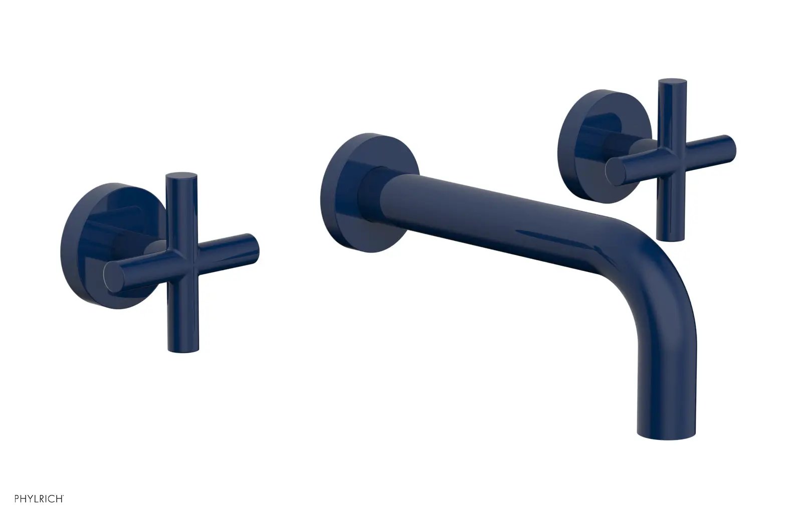 Phylrich TRANSITION Wall Lavatory Set 7 1/2" Spout - Cross Handles by Phylrich