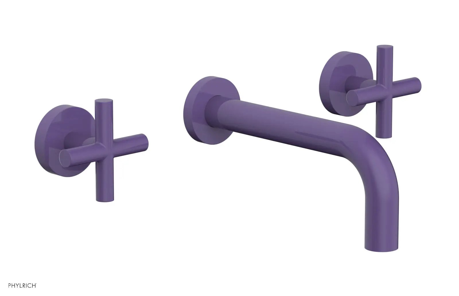 Phylrich TRANSITION Wall Lavatory Set 7 1/2" Spout - Cross Handles by Phylrich