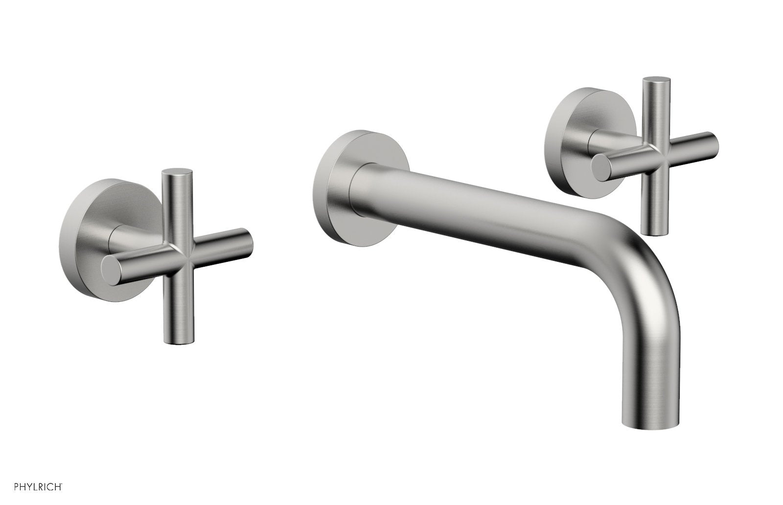 Phylrich TRANSITION Wall Lavatory Set 7 1/2" Spout - Cross Handles by Phylrich