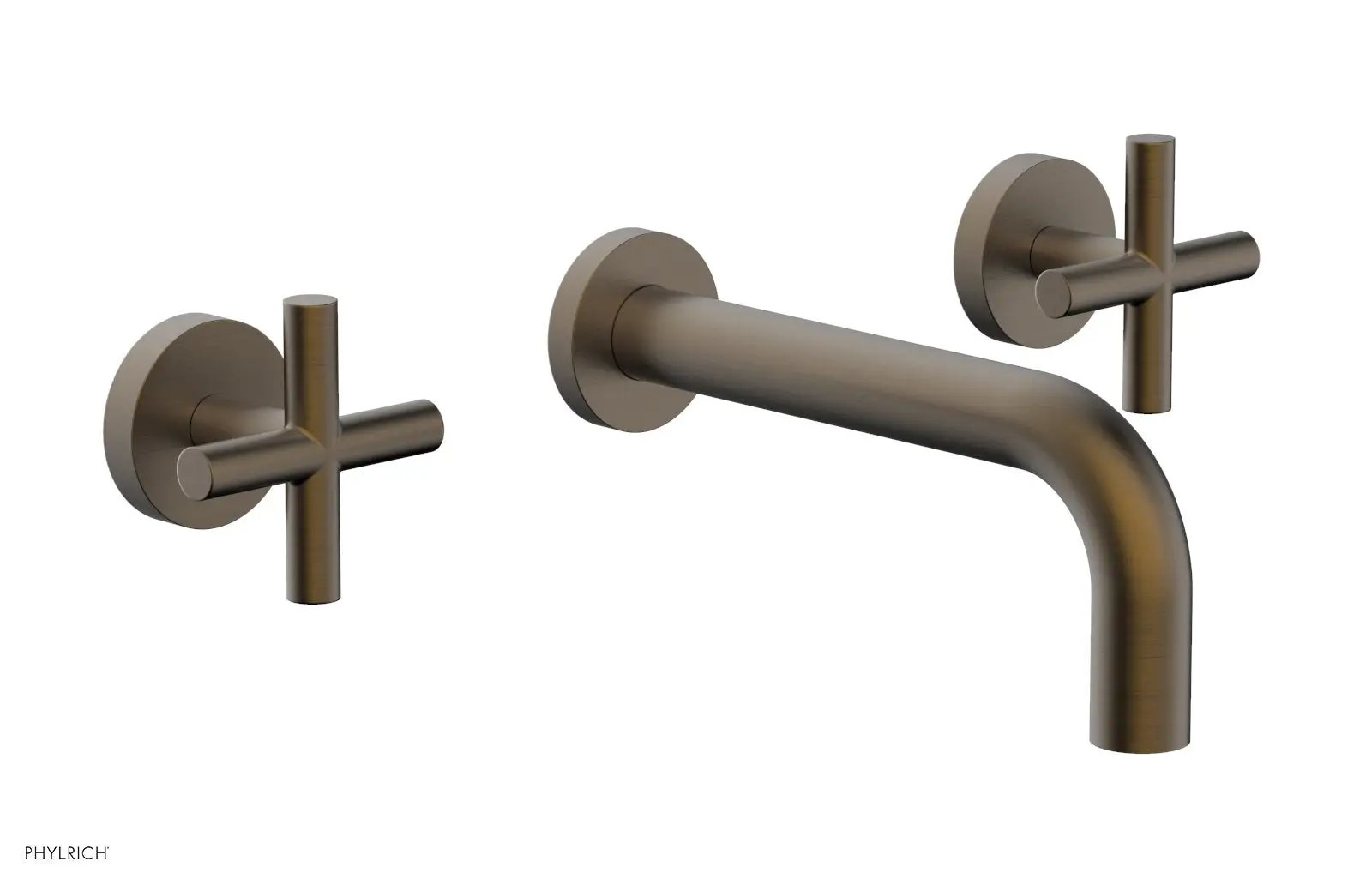 Phylrich TRANSITION Wall Tub Set 7 1/2" Spout - Cross Handles by Phylrich
