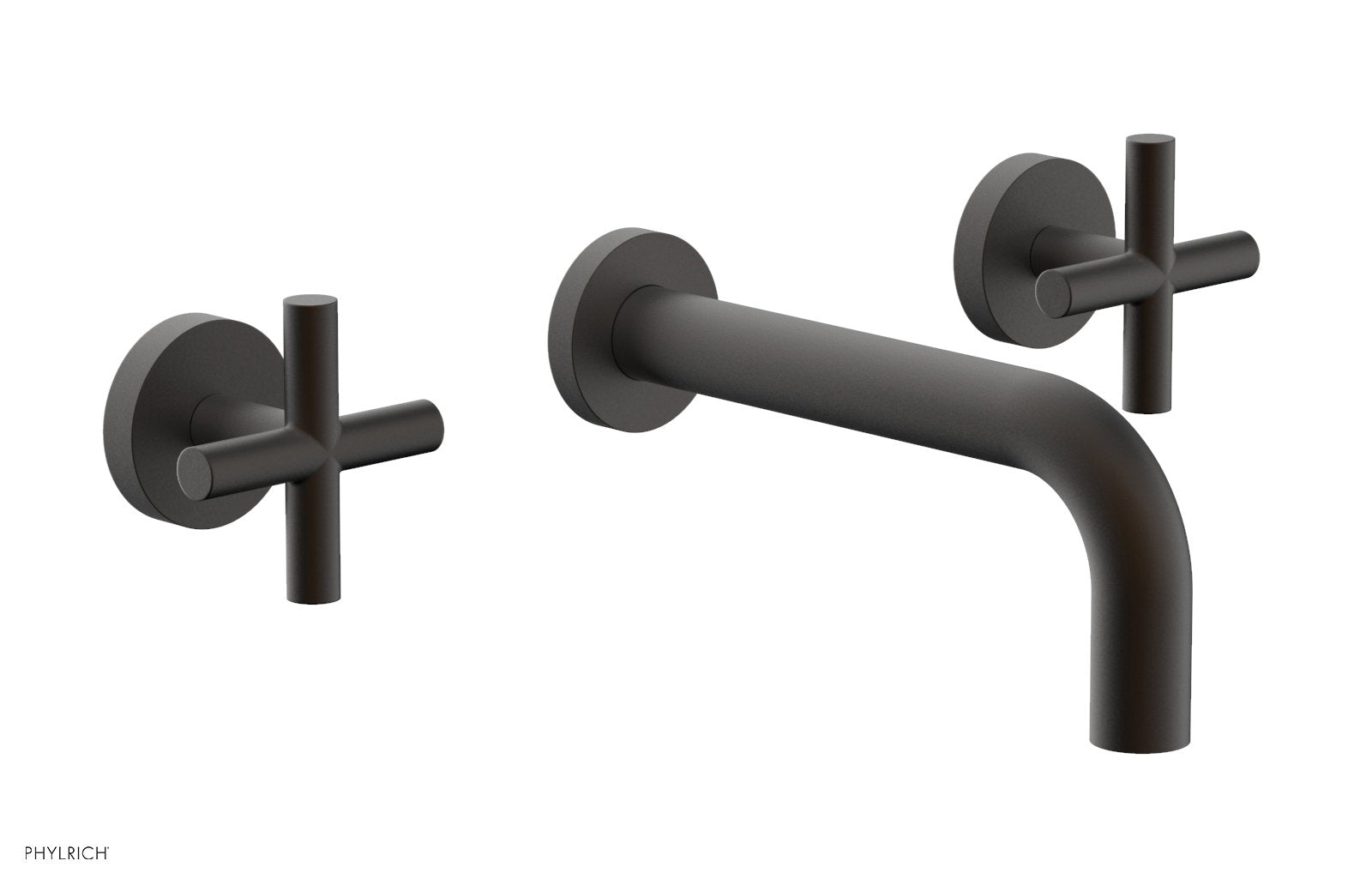 Phylrich TRANSITION Wall Lavatory Set 7 1/2" Spout - Cross Handles by Phylrich