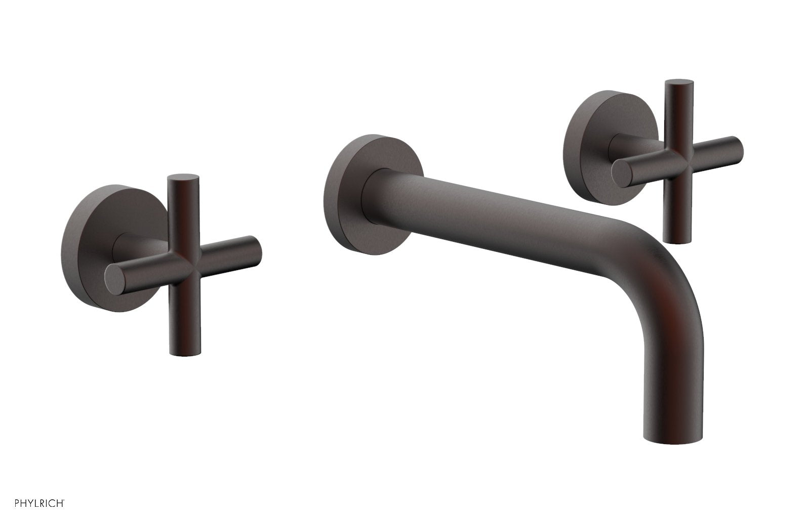 Phylrich TRANSITION Wall Tub Set 7 1/2" Spout - Cross Handles