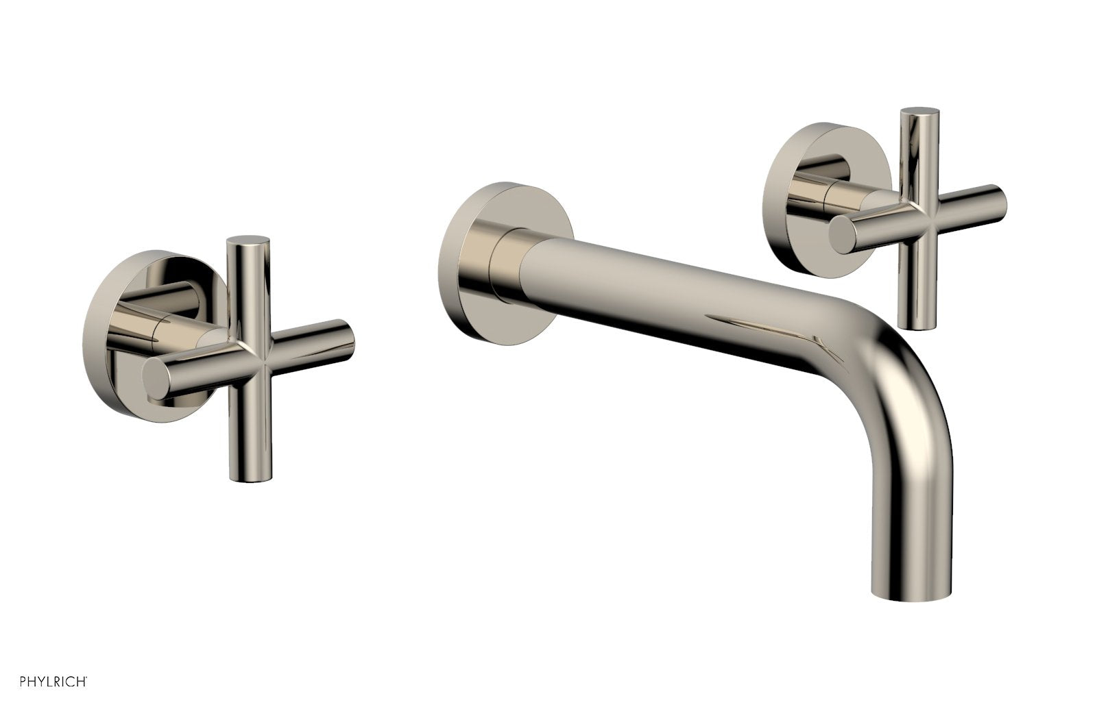 Phylrich TRANSITION Wall Lavatory Set 7 1/2" Spout - Cross Handles by Phylrich