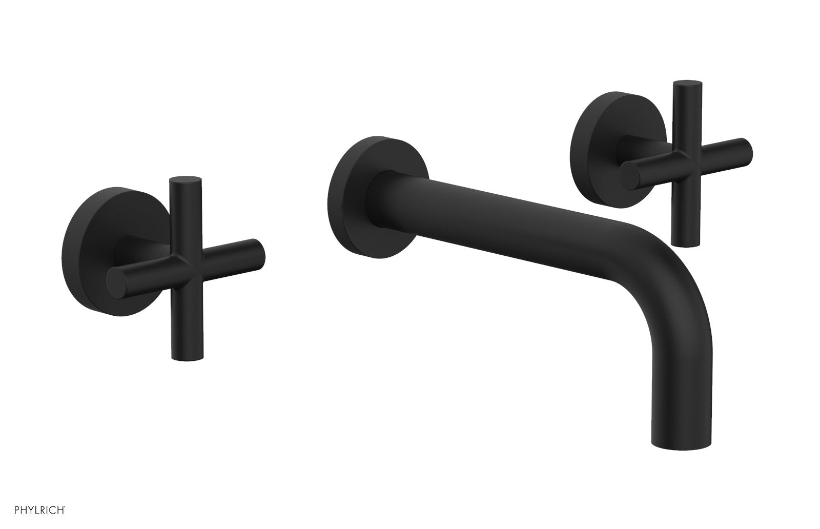 Phylrich TRANSITION Wall Lavatory Set 7 1/2" Spout - Cross Handles