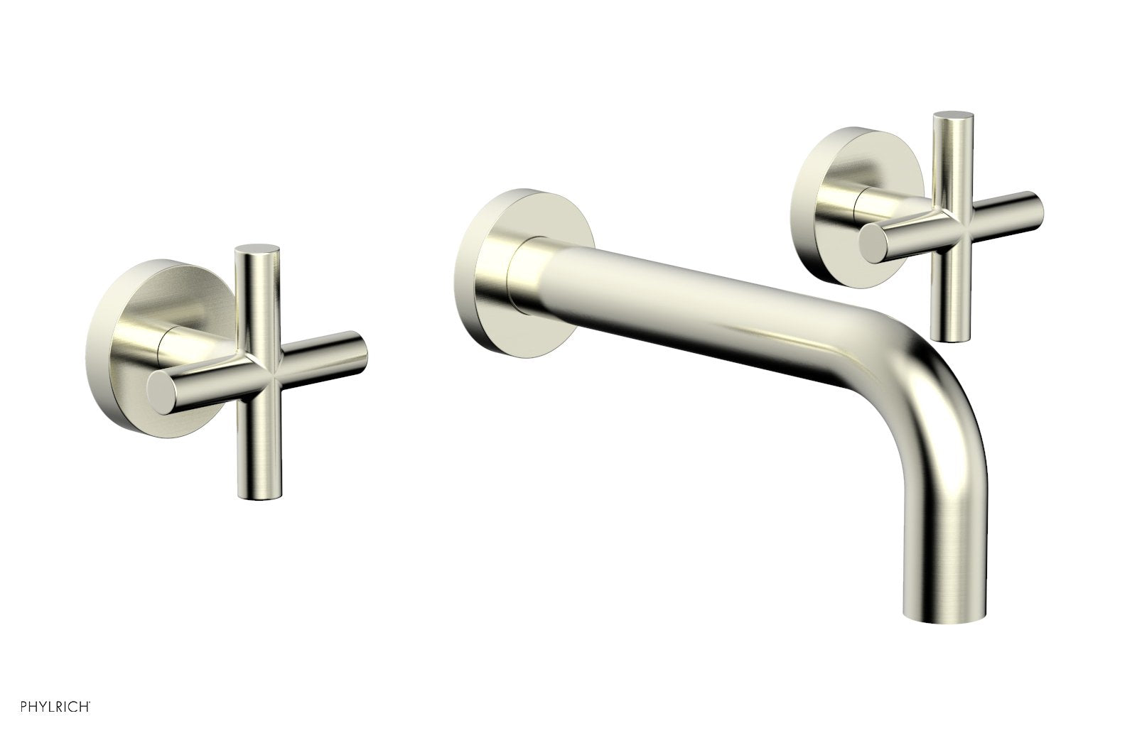 Phylrich TRANSITION Wall Lavatory Set 7 1/2" Spout - Cross Handles