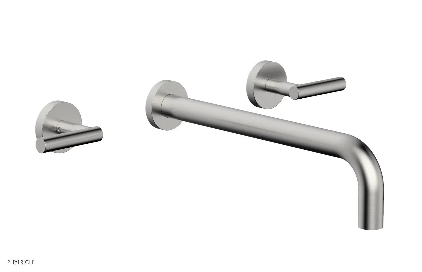 Phylrich TRANSITION Wall Lavatory Set 12" Spout - Lever Handles by Phylrich