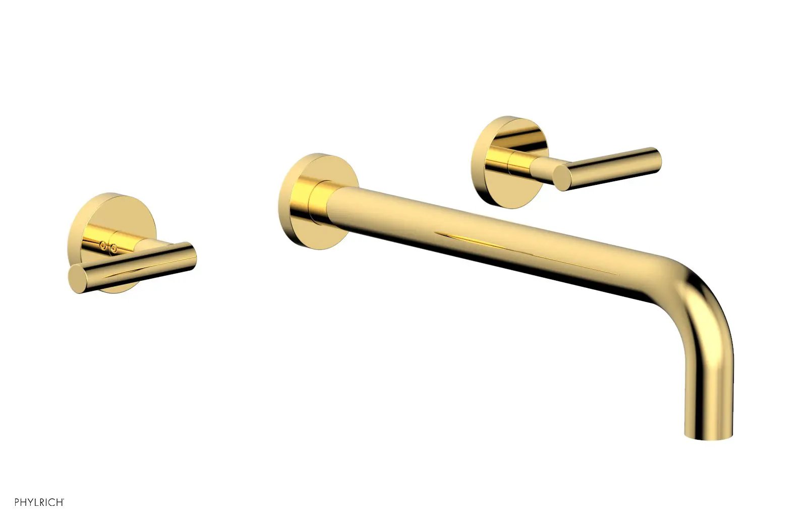 Phylrich TRANSITION Wall Lavatory Set 12" Spout - Lever Handles by Phylrich