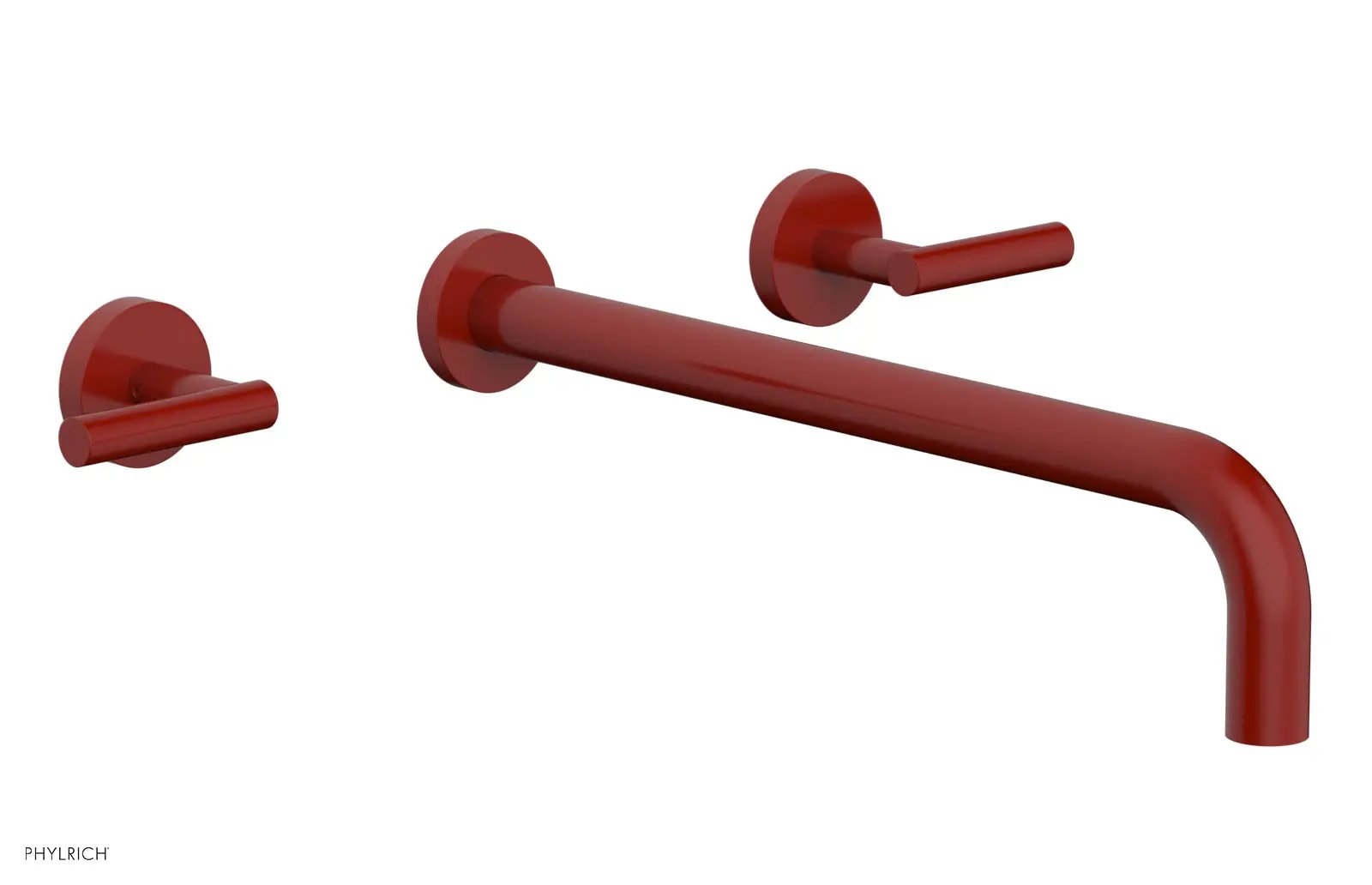 Phylrich TRANSITION Wall Lavatory Set 14" Spout - Lever Handles by Phylrich