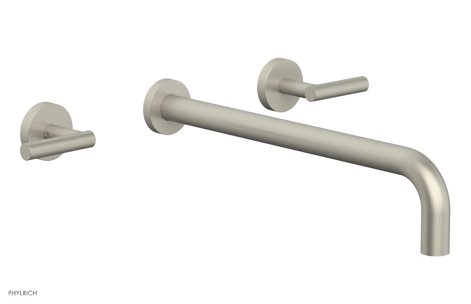 Phylrich TRANSITION Wall Lavatory Set 14" Spout - Lever Handles by Phylrich