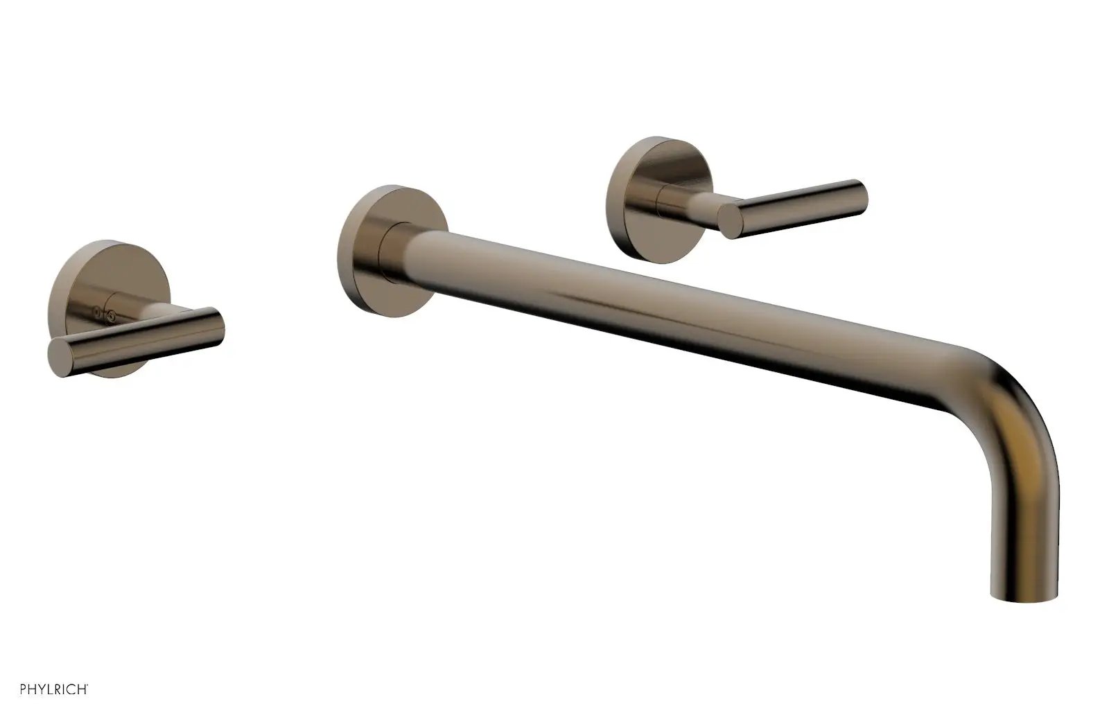 Phylrich TRANSITION Wall Lavatory Set 14" Spout - Lever Handles by Phylrich