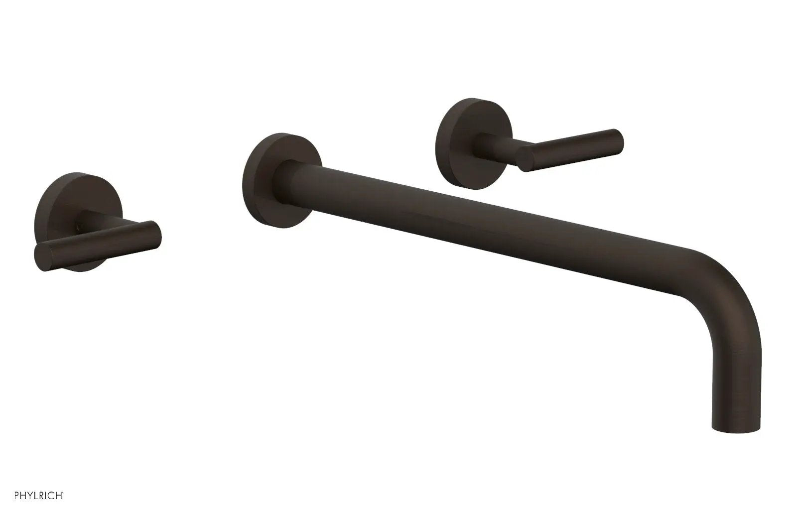 Phylrich TRANSITION Wall Lavatory Set 14" Spout - Lever Handles by Phylrich