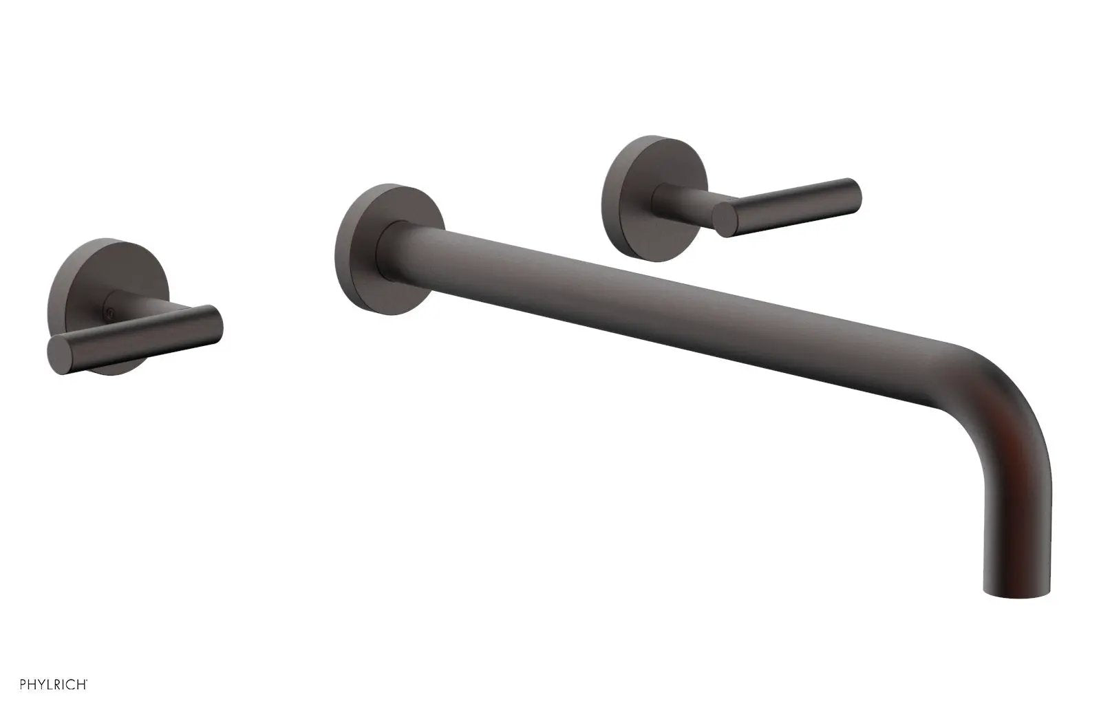 Phylrich TRANSITION Wall Lavatory Set 14" Spout - Lever Handles by Phylrich