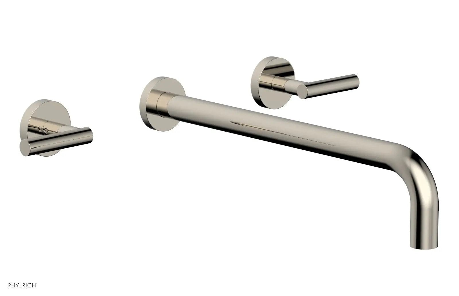 Phylrich TRANSITION Wall Lavatory Set 14" Spout - Lever Handles by Phylrich