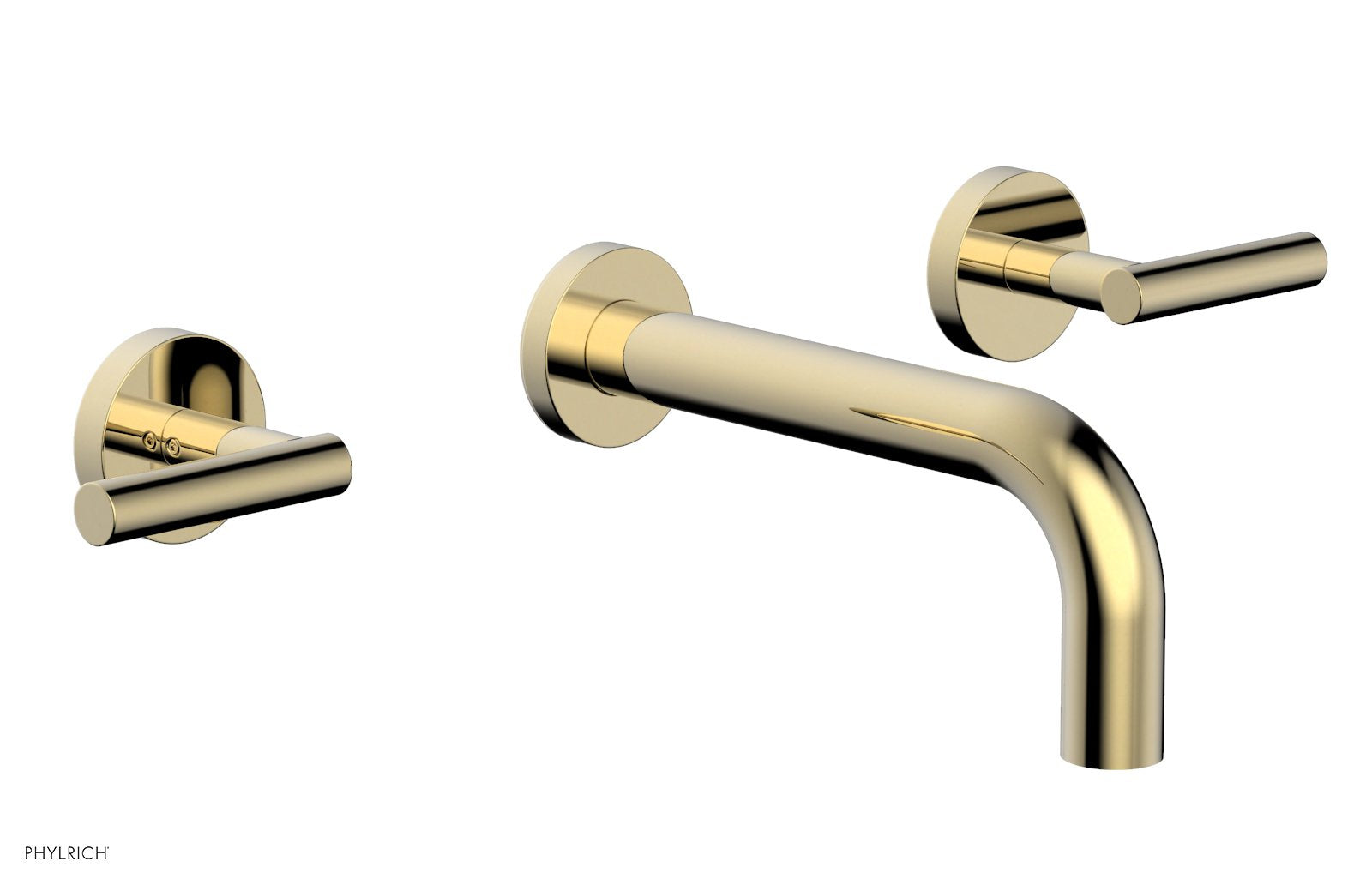 Phylrich TRANSITION Wall Lavatory Set 7 1/2" Spout - Lever Handles by Phylrich