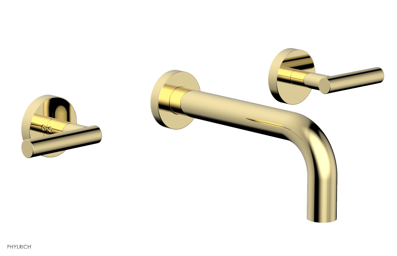 Phylrich TRANSITION Wall Lavatory Set 7 1/2" Spout - Lever Handles by Phylrich