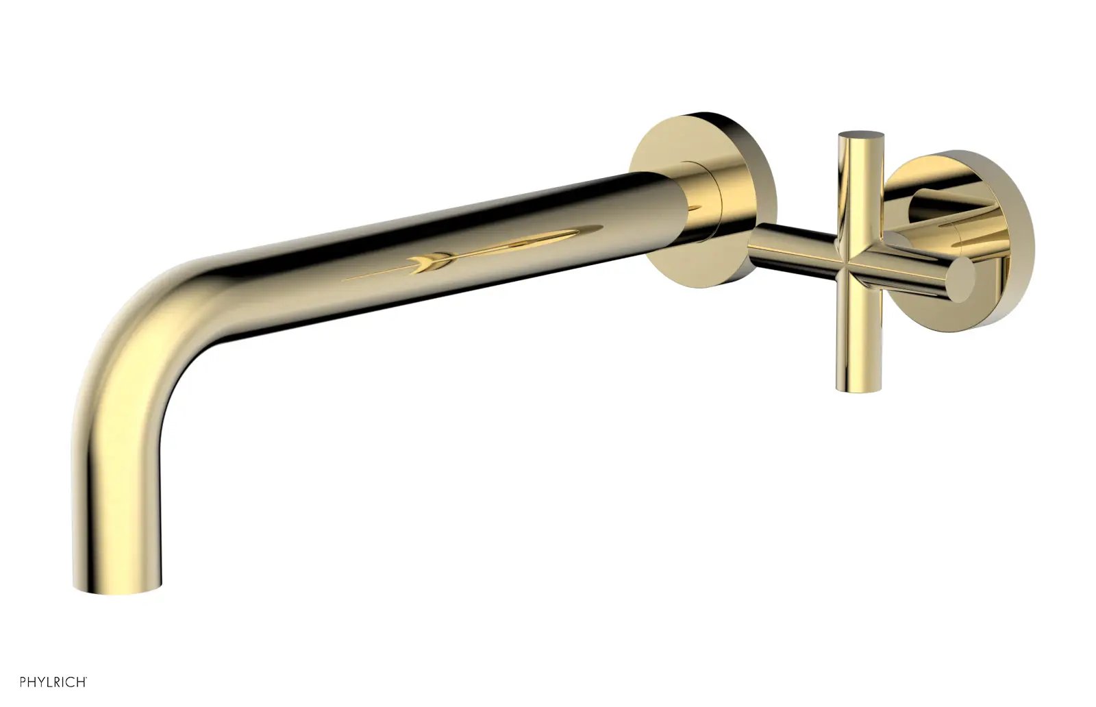 Phylrich TRANSITION 10" Single Handle Wall Lavatory Set - Cross Handle by Phylrich