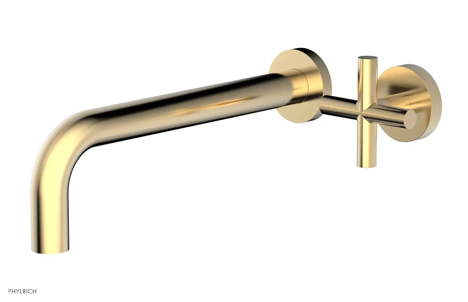 Phylrich TRANSITION 10" Single Handle Wall Lavatory Set - Cross Handle by Phylrich