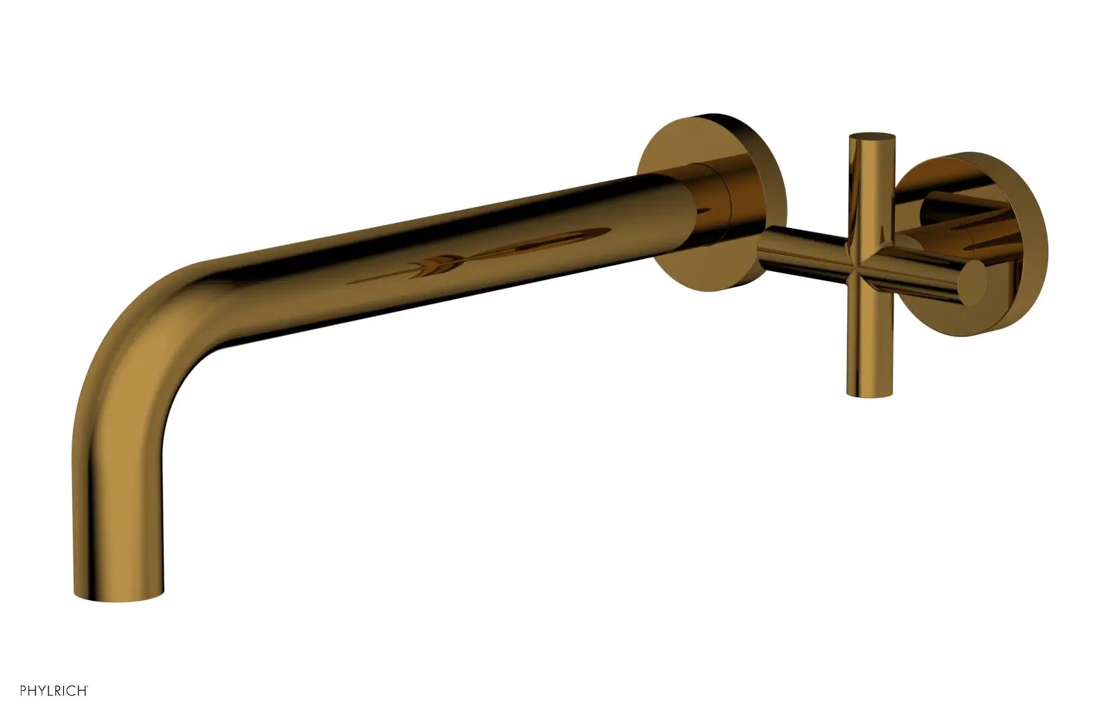 Phylrich TRANSITION 10" Single Handle Wall Lavatory Set - Cross Handle by Phylrich