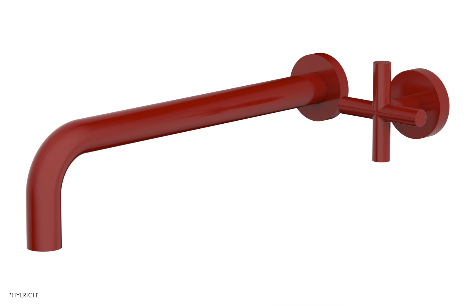 Phylrich TRANSITION 12" Single Handle Wall Lavatory Set - Cross Handle by Phylrich