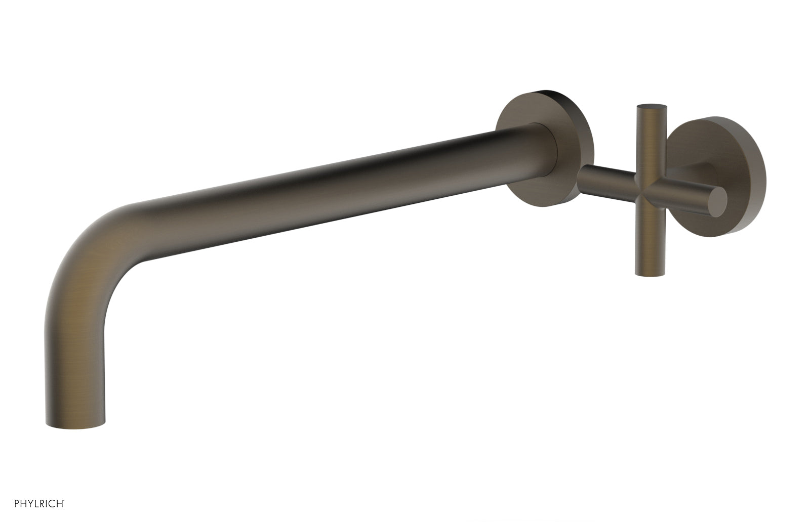 Phylrich TRANSITION 12" Single Handle Wall Lavatory Set - Cross Handle by Phylrich