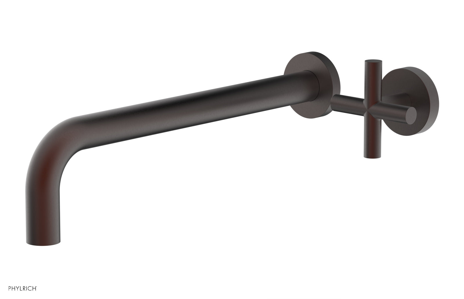 Phylrich TRANSITION 12" Single Handle Wall Lavatory Set - Cross Handle by Phylrich