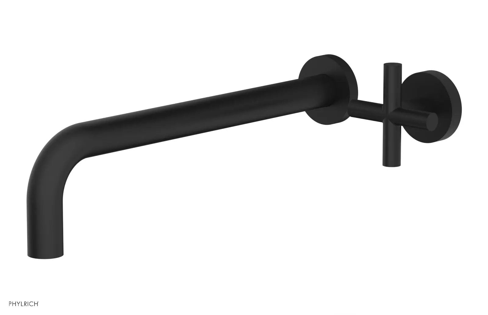 Phylrich TRANSITION 12" Single Handle Wall Lavatory Set - Cross Handle by Phylrich