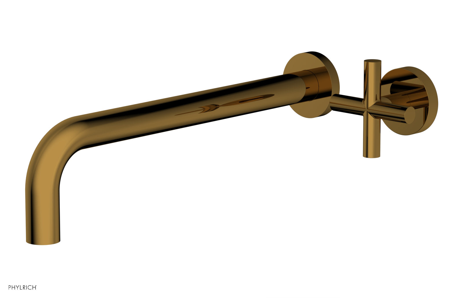 Phylrich TRANSITION 12" Single Handle Wall Lavatory Set - Cross Handle by Phylrich