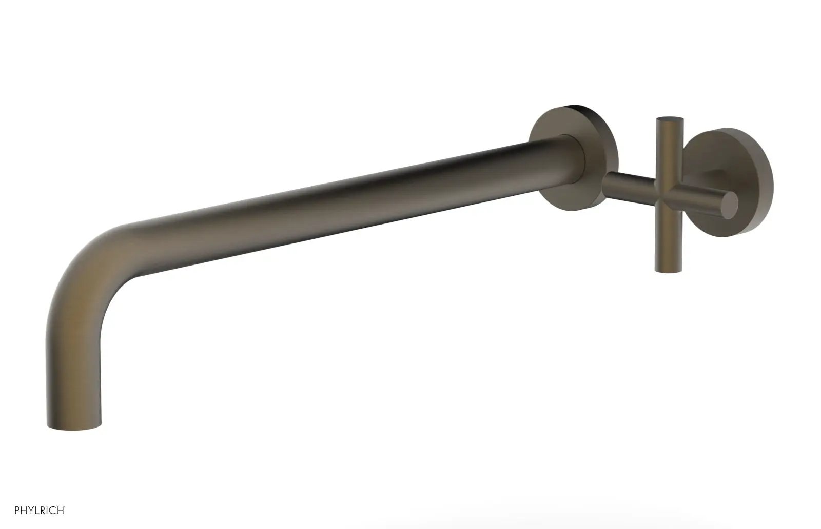 Phylrich TRANSITION 14" Single Handle Wall Lavatory Set - Cross Handle by Phylrich