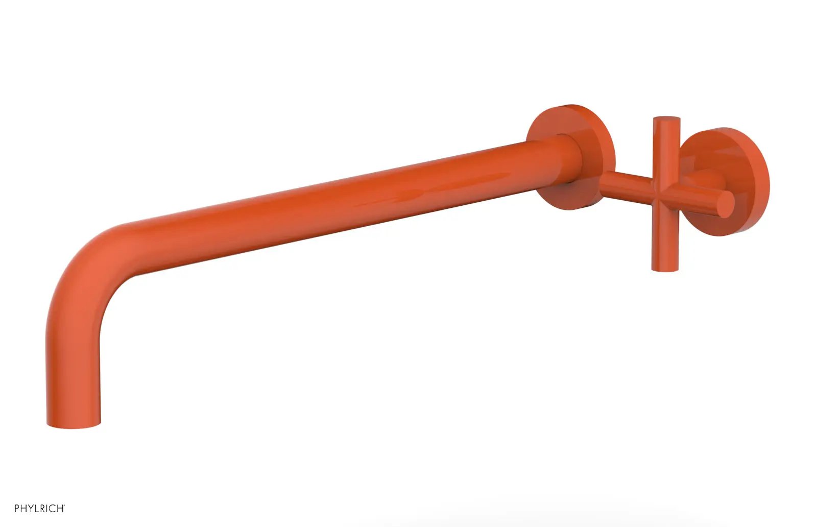 Phylrich TRANSITION 14" Single Handle Wall Lavatory Set - Cross Handle by Phylrich