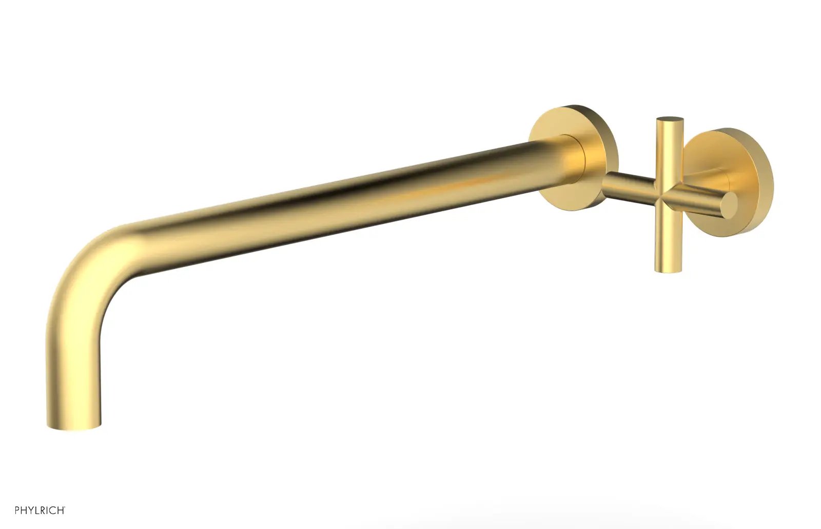 Phylrich TRANSITION 14" Single Handle Wall Lavatory Set - Cross Handle by Phylrich