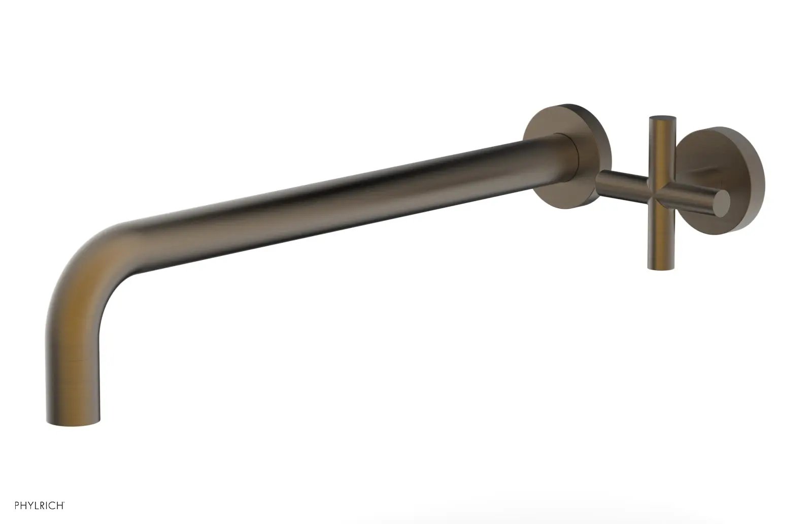 Phylrich TRANSITION 14" Single Handle Wall Lavatory Set - Cross Handle by Phylrich