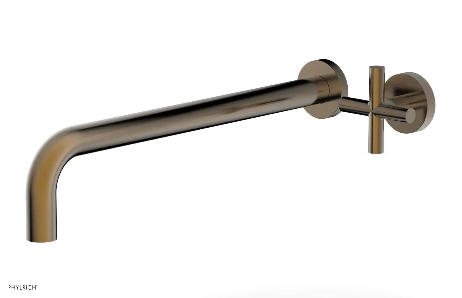 Phylrich TRANSITION 14" Single Handle Wall Lavatory Set - Cross Handle by Phylrich