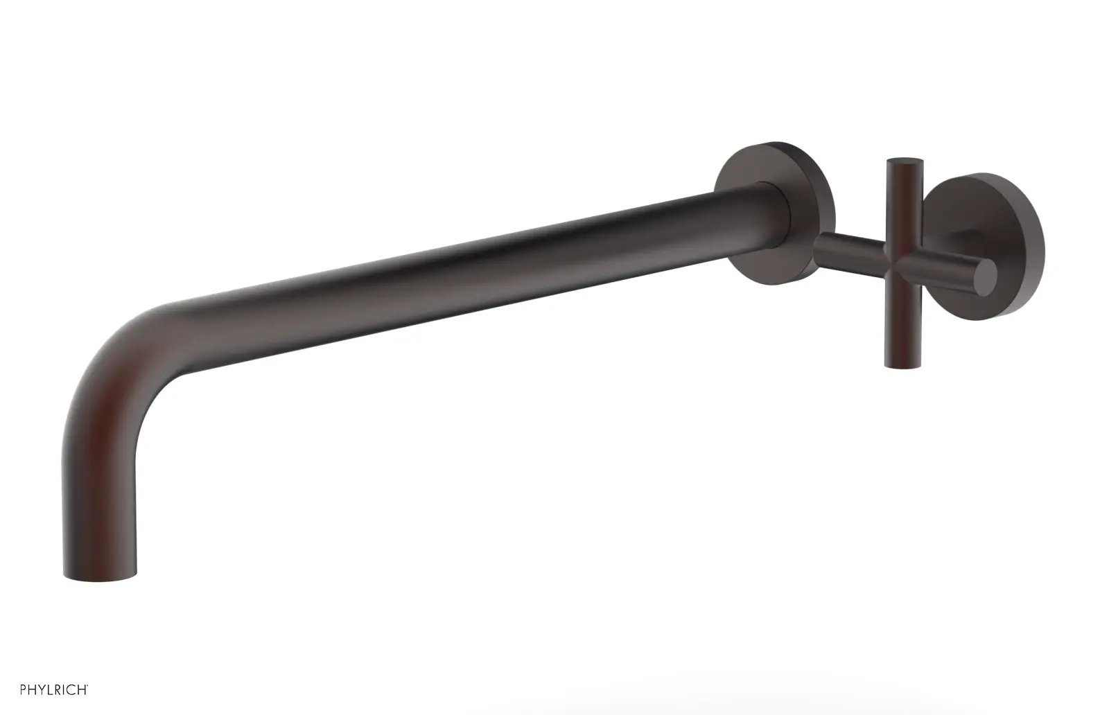 Phylrich TRANSITION 14" Single Handle Wall Lavatory Set - Cross Handle by Phylrich